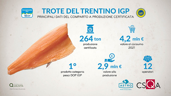 Trote del Trentino, la filiera IGP supera i 4 milioni di Euro di valore
