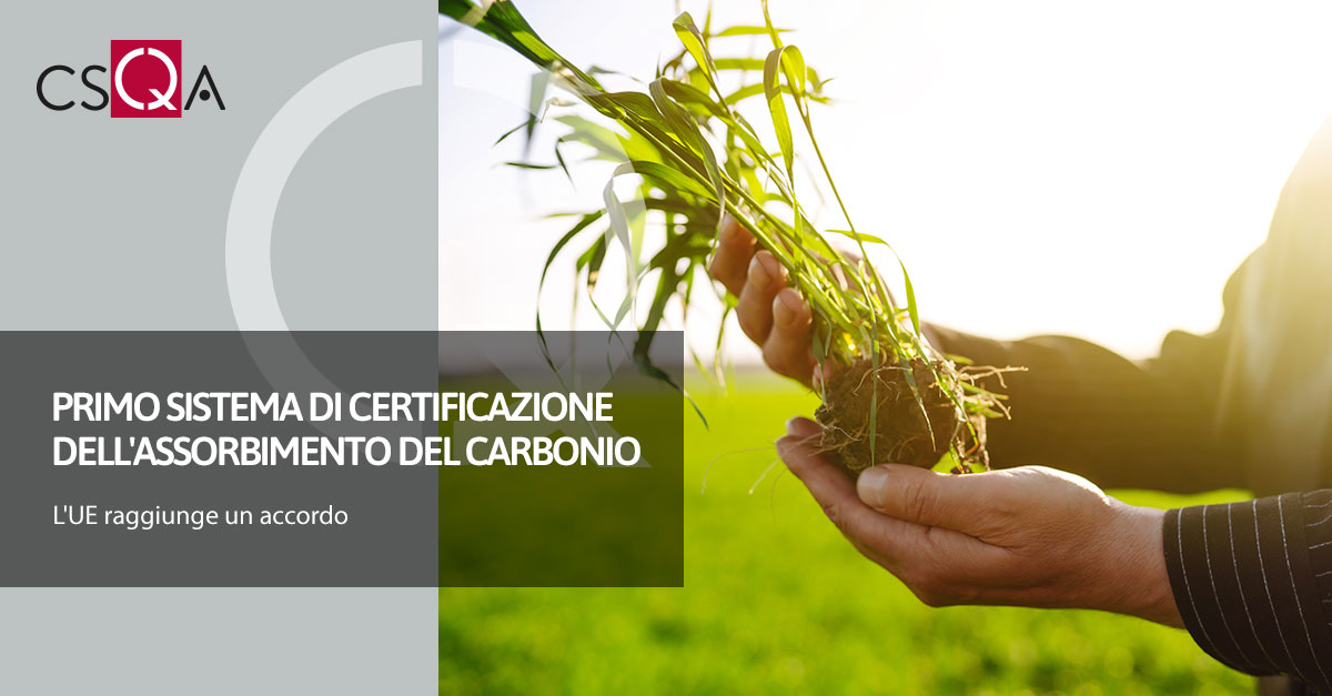 First carbon absorption certification system in the world