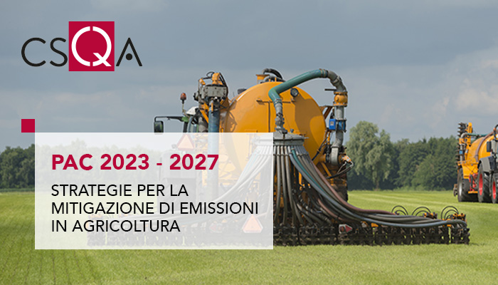 CAP 2023 - 2027, strategies aimed at mitigating emissions in agriculture