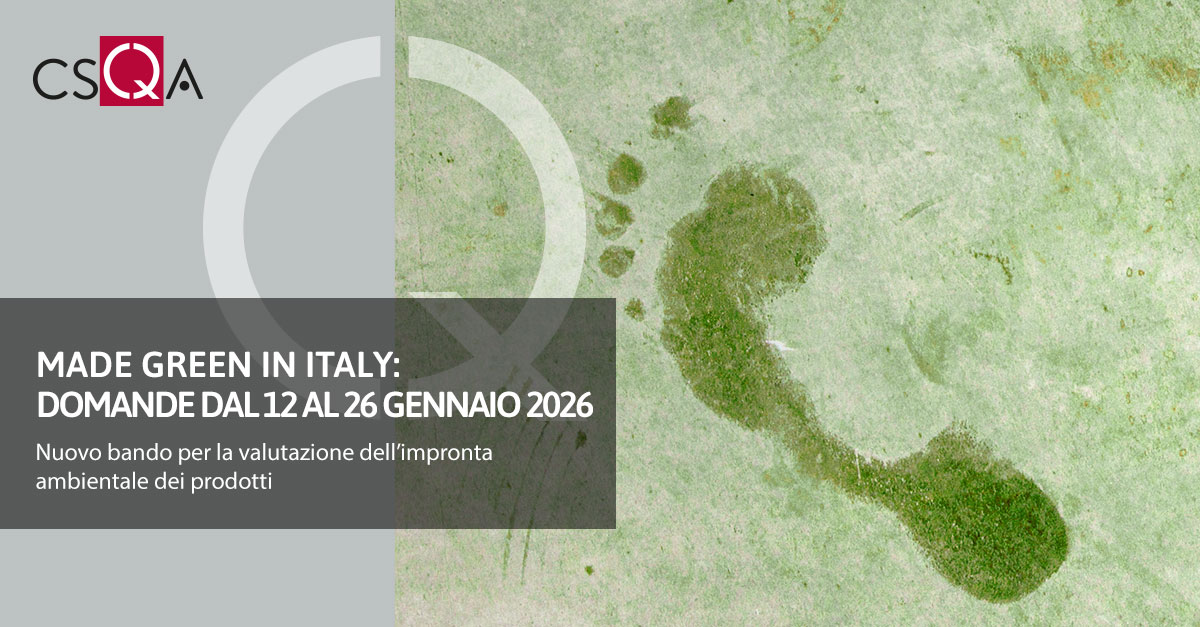 Made Green in Italy: new applications from January 12 to 26, 2026