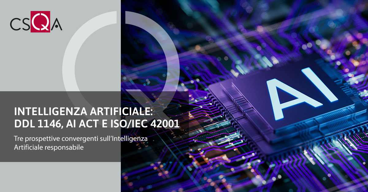 Intelligenza Artificiale: DDL 1146, AI Act e ISO/IEC 42001