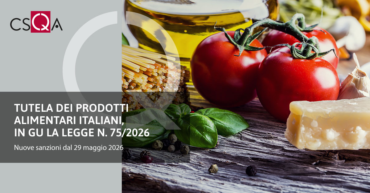 Protection of Italian food products, Law no. 75/2026 published in the Official Journal 