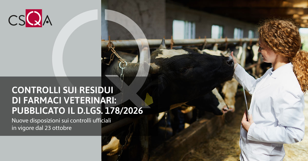 Veterinary drug residue controls: Legislative Decree 178/2026 published
