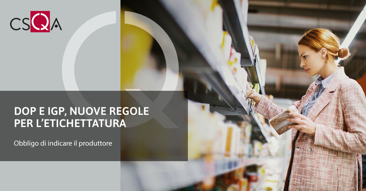DOP e IGP, nuove regole per l’etichettatura