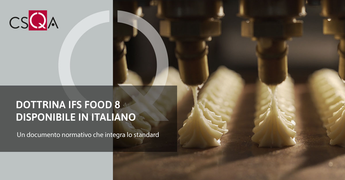 IFS Food Doctrine 8, now available in Italian