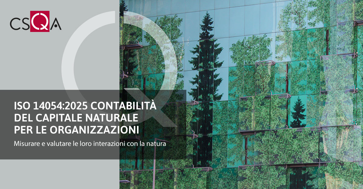 ISO 14054:2025 Contabilità del capitale naturale per le organizzazioni