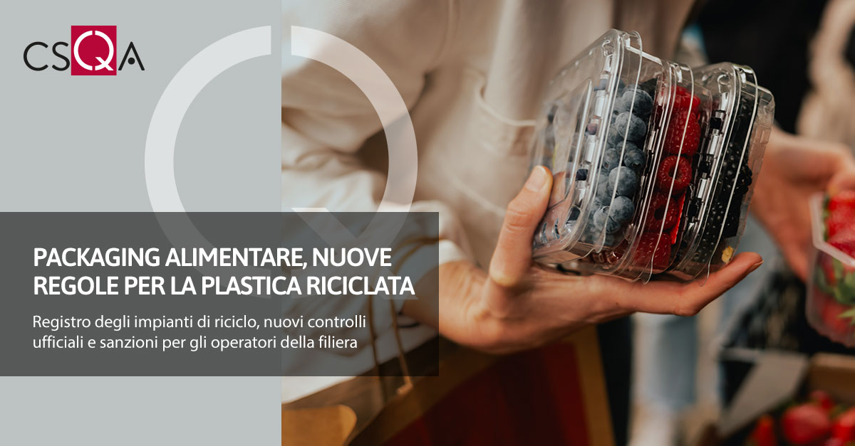  Packaging alimentare, nuove regole per la plastica riciclata