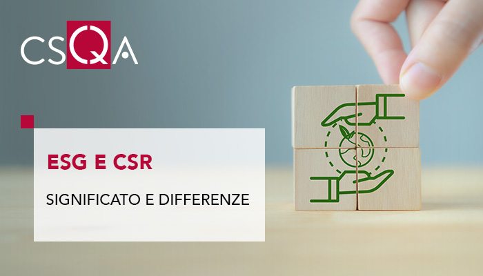 ESG e CSR: cosa significano, che differenze ci sono