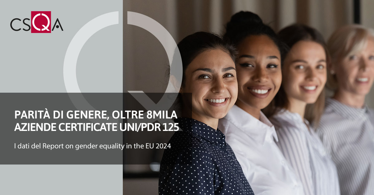 Gender equality, over 8 thousand UNI/PdR 125 certified companies