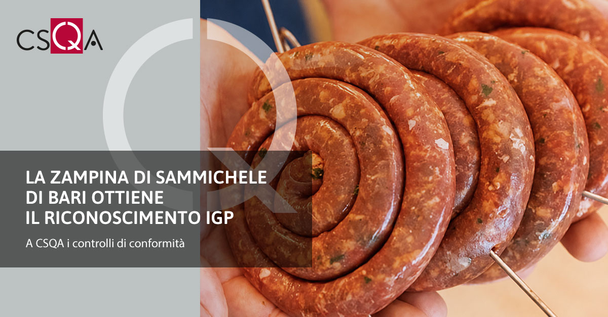 The Zampina di Sammichele di Bari obtains PGI recognition.