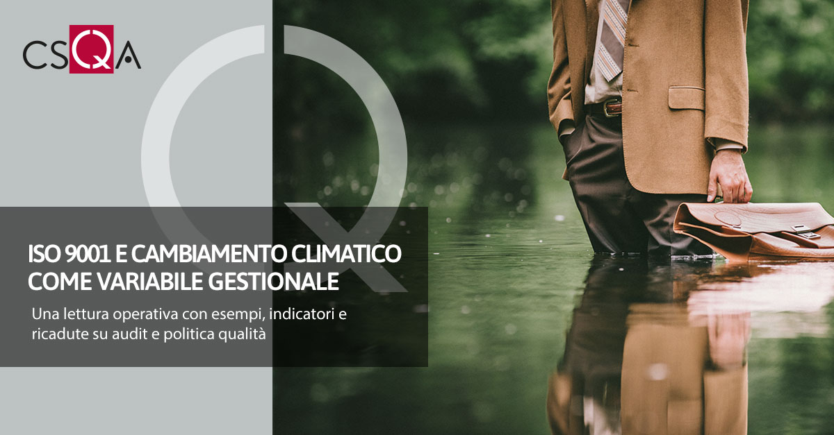 ISO 9001 and climate change as a management variable