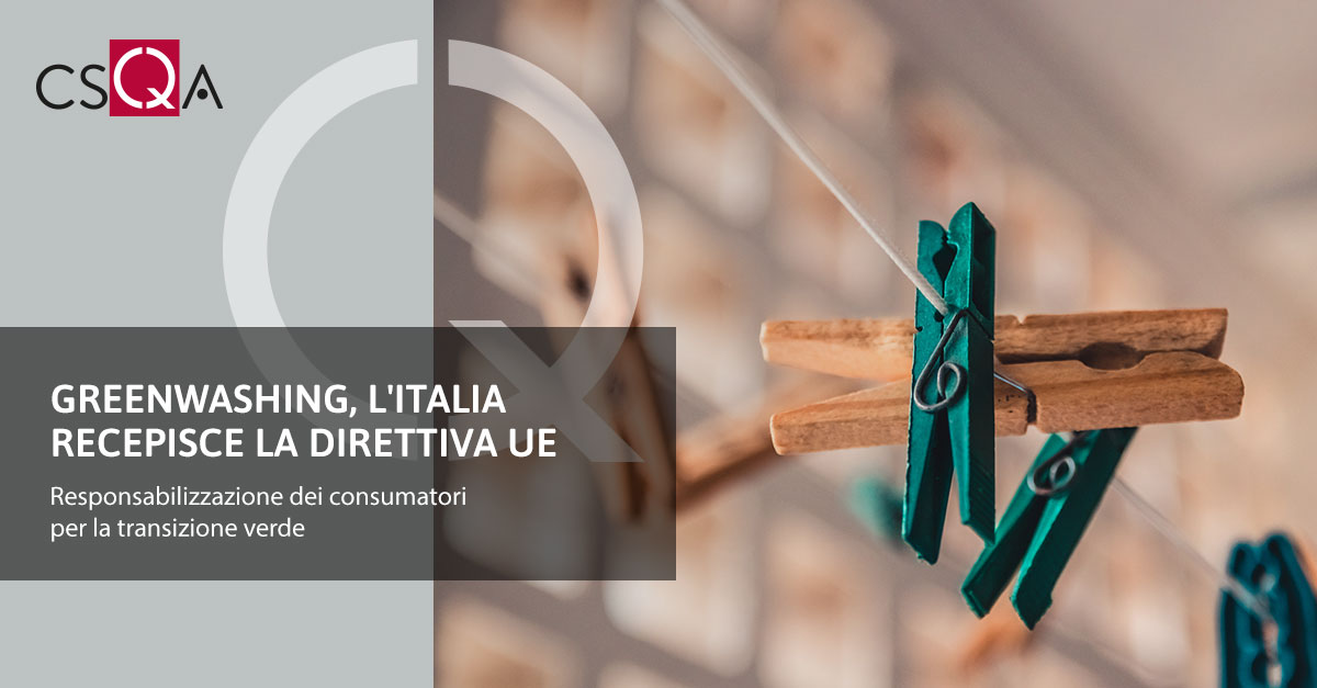 Greenwashing, l'Italia recepisce la direttiva UE