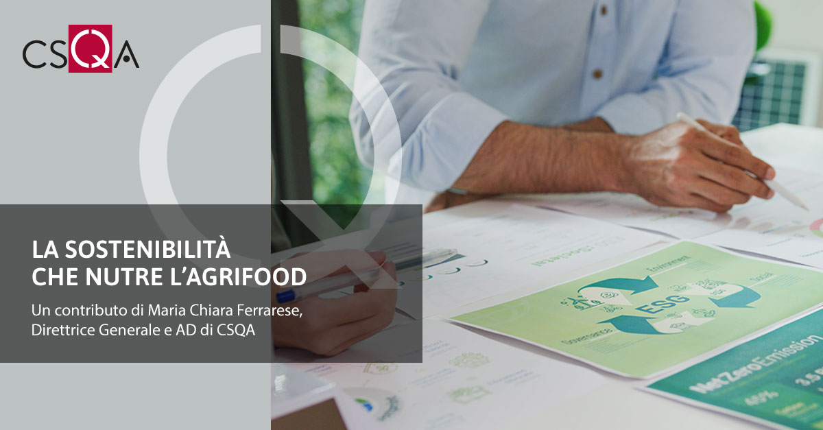 La sostenibilità che nutre l’agrifood