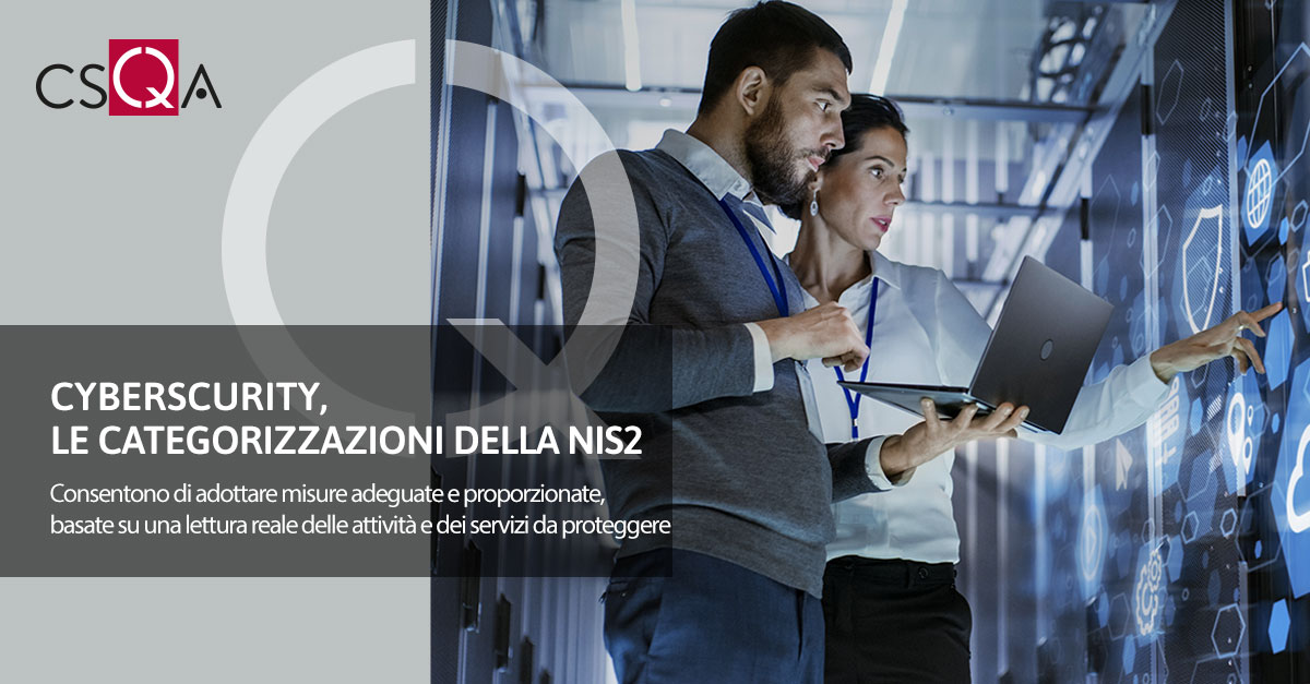 Cyberscurity, le categorizzazioni della NIS 2