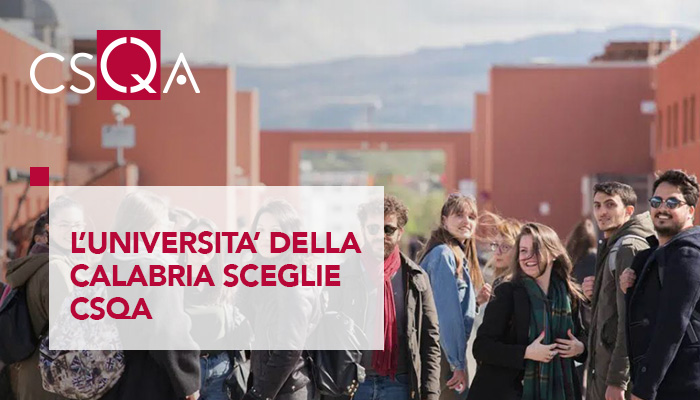 L'Università della Calabria sceglie CSQA