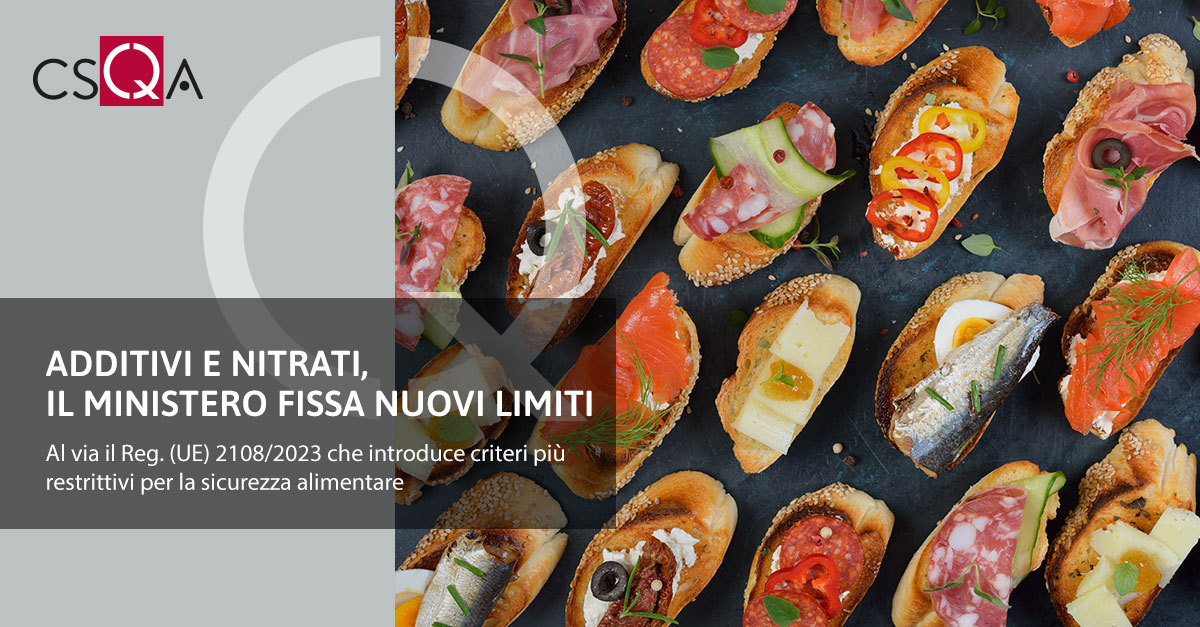 Additivi e nitrati, il Ministero fissa nuovi limiti massimi