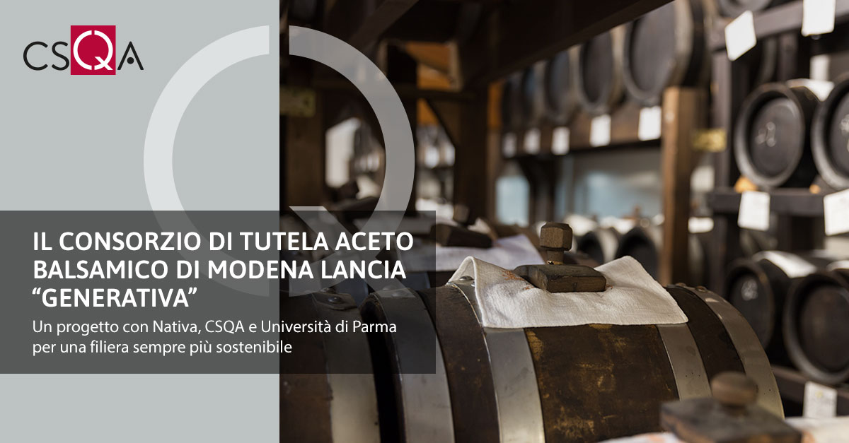The Modena Balsamic Vinegar Protection Consortium launches "GENERATIVA"