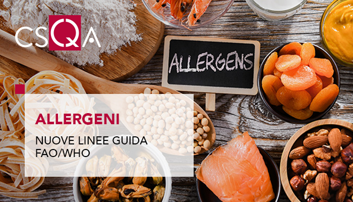 Allergens, the FAO/WHO guidelines