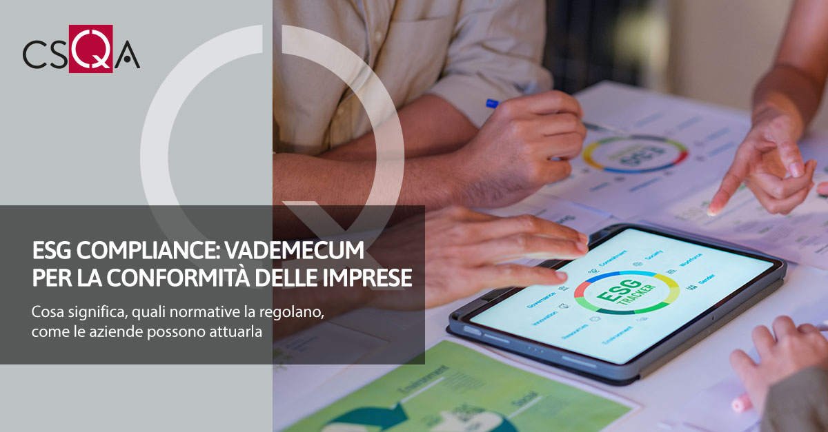ESG compliance: vademecum per la conformità per le imprese