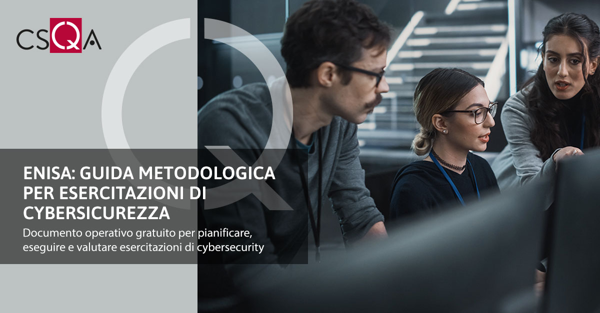 ENISA: Guida metodologica per esercitazioni di cybersicurezza