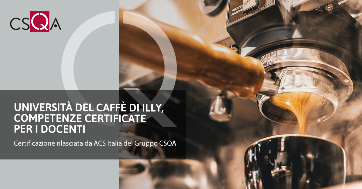 Università del Caffè di illy, competenze certificate per i docenti