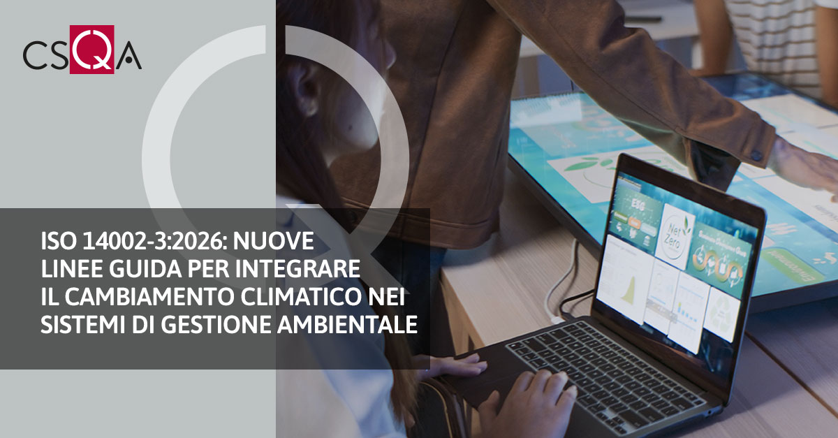 ISO 14002-3:2026: New guidelines for integrating climate change into environmental management systems