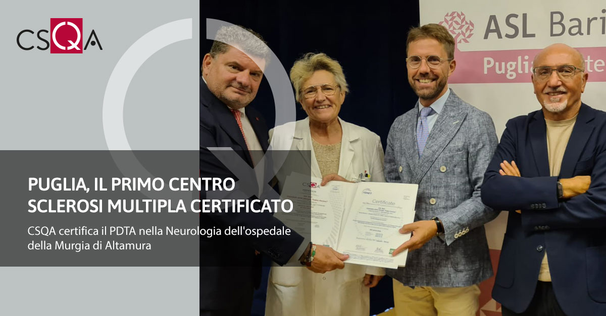  Puglia, il primo Centro Sclerosi Multipla certificato ad Altamura