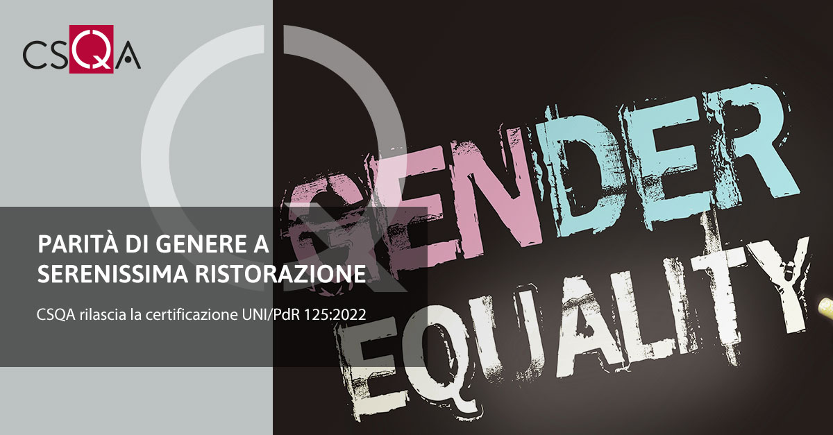 Gender equality at Serenissima Ristorazione