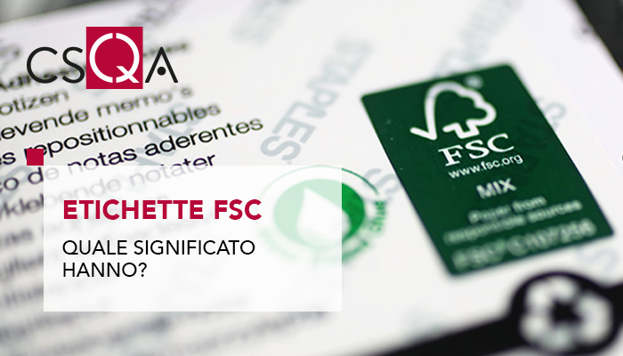 FSC, qual è il significato delle etichette sui prodotti?