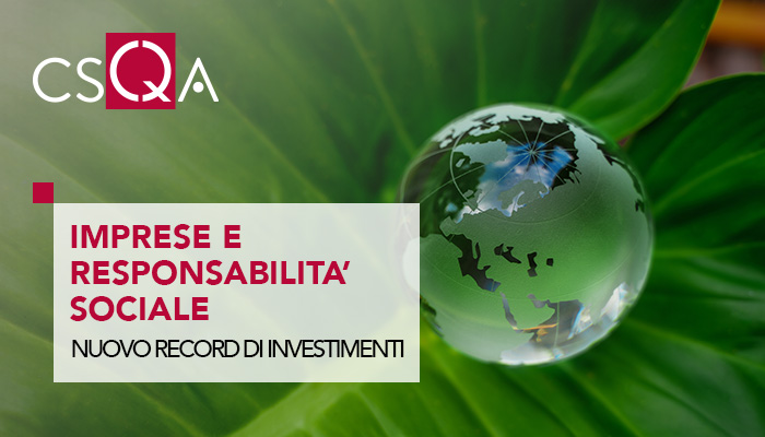 Imprese e responsabilità sociale: nuovo record degli investimenti in Italia