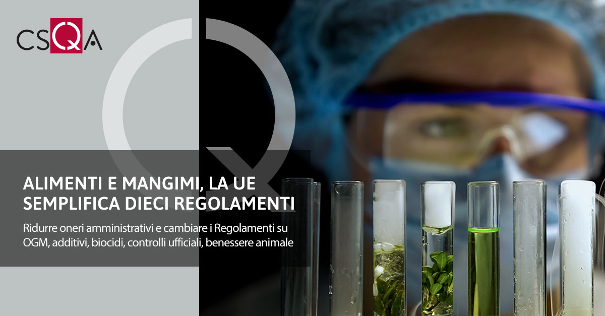 Food and feed, the EU simplifies ten regulations