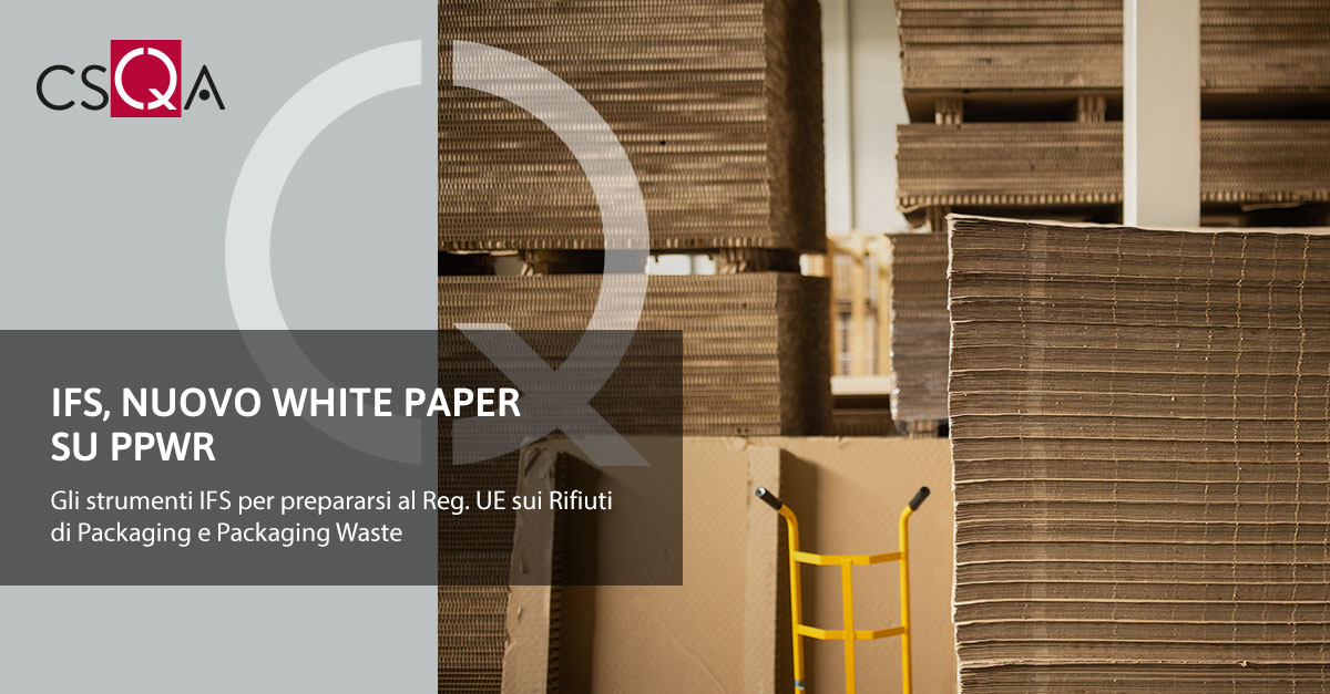 IFS, nuovo white paper su PPWR 