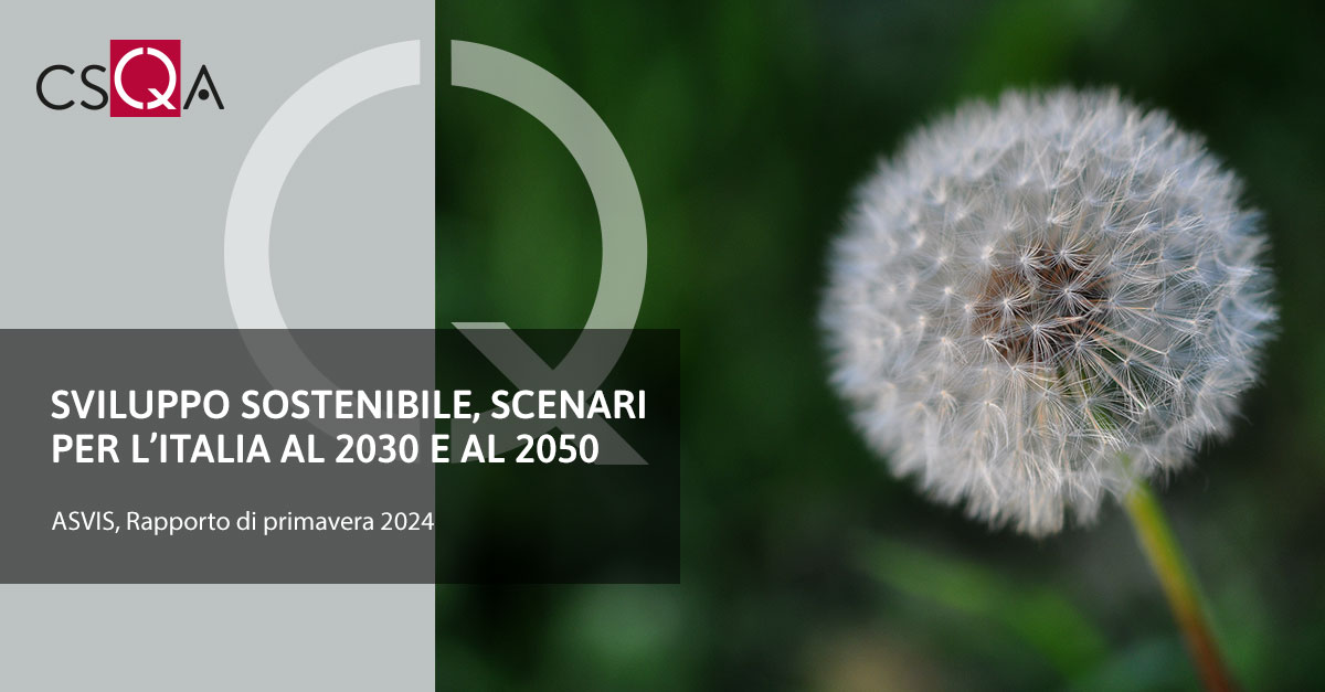 Sviluppo sostenibile, scenari per l’Italia al 2030 e al 2050