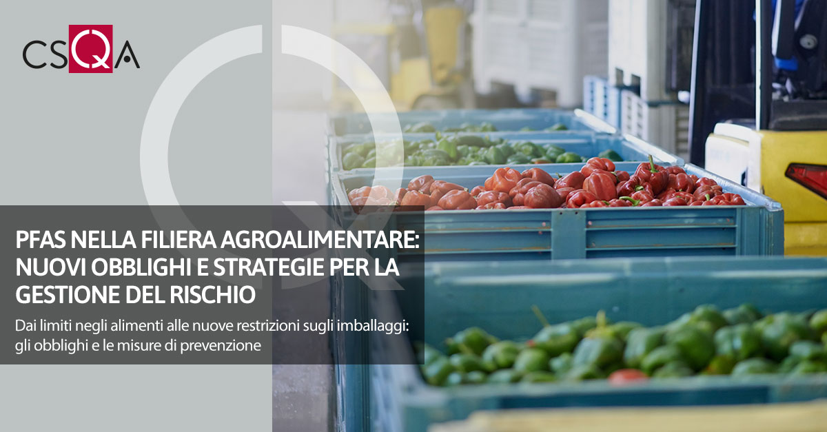 PFAS in the agri-food supply chain: new obligations and risk management strategies