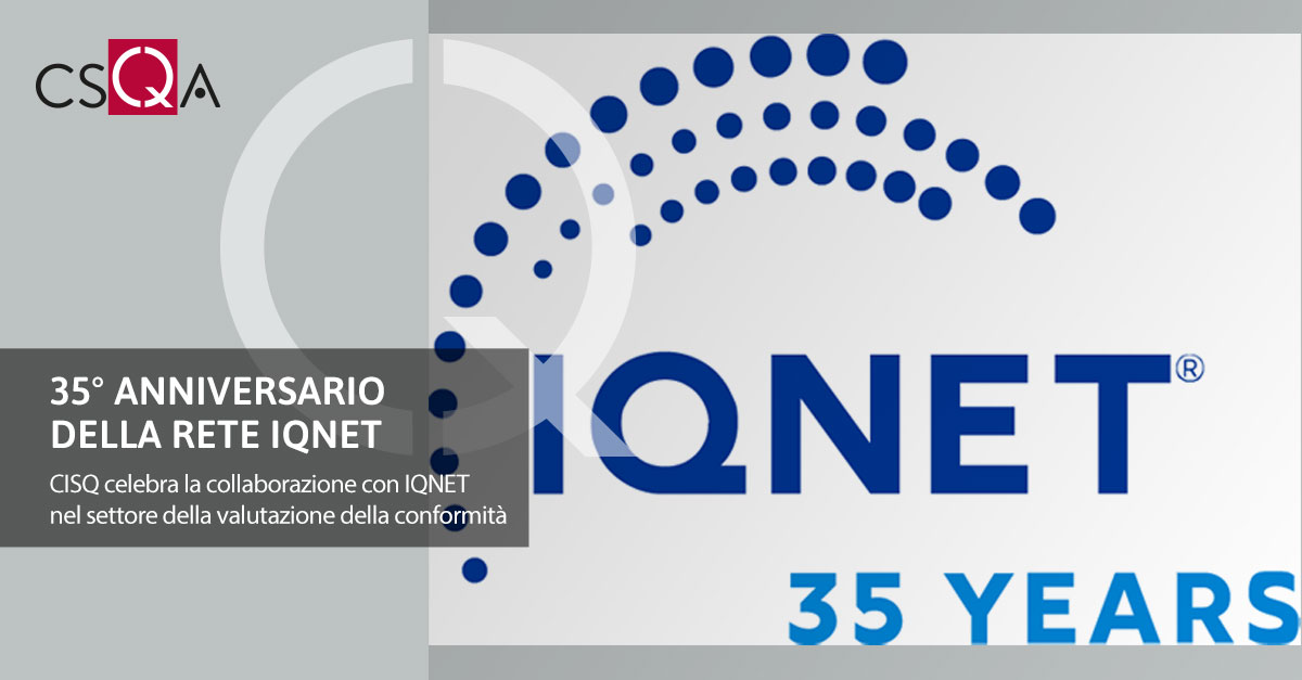  35° anniversario della rete IQNET