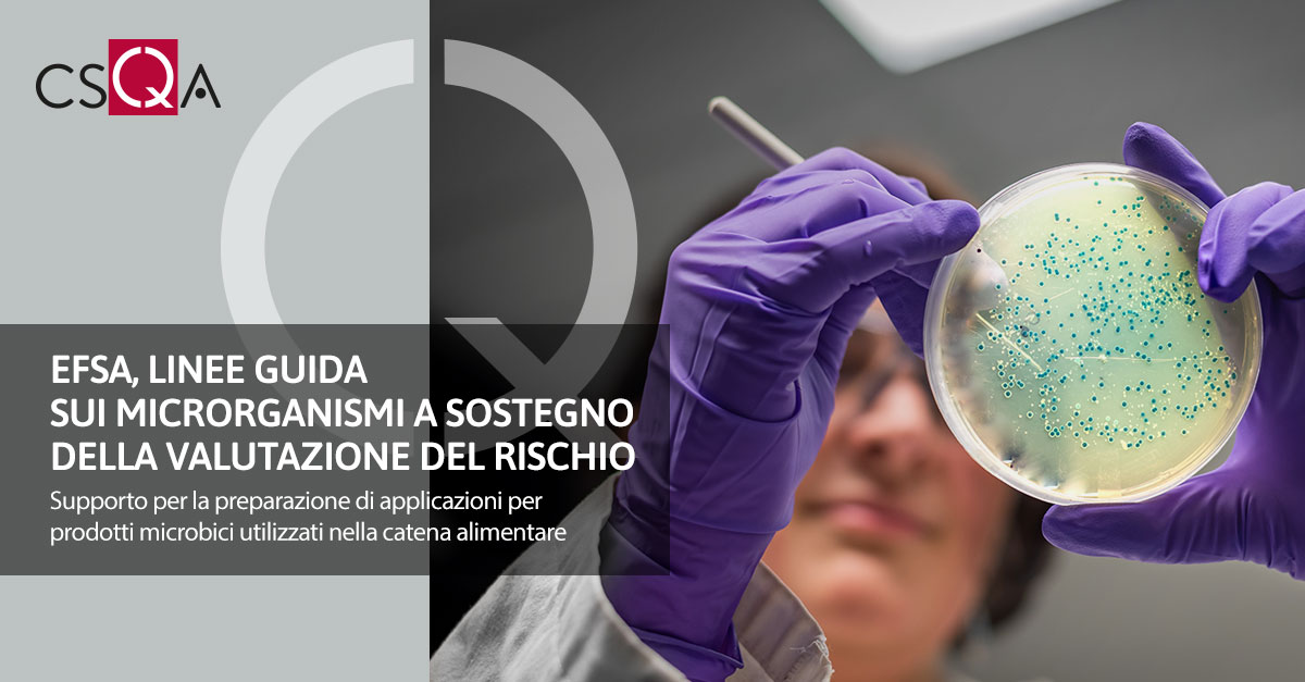 EFSA, Linee guida sulla caratterizzazione dei microrganismi a sostegno della valutazione del rischio