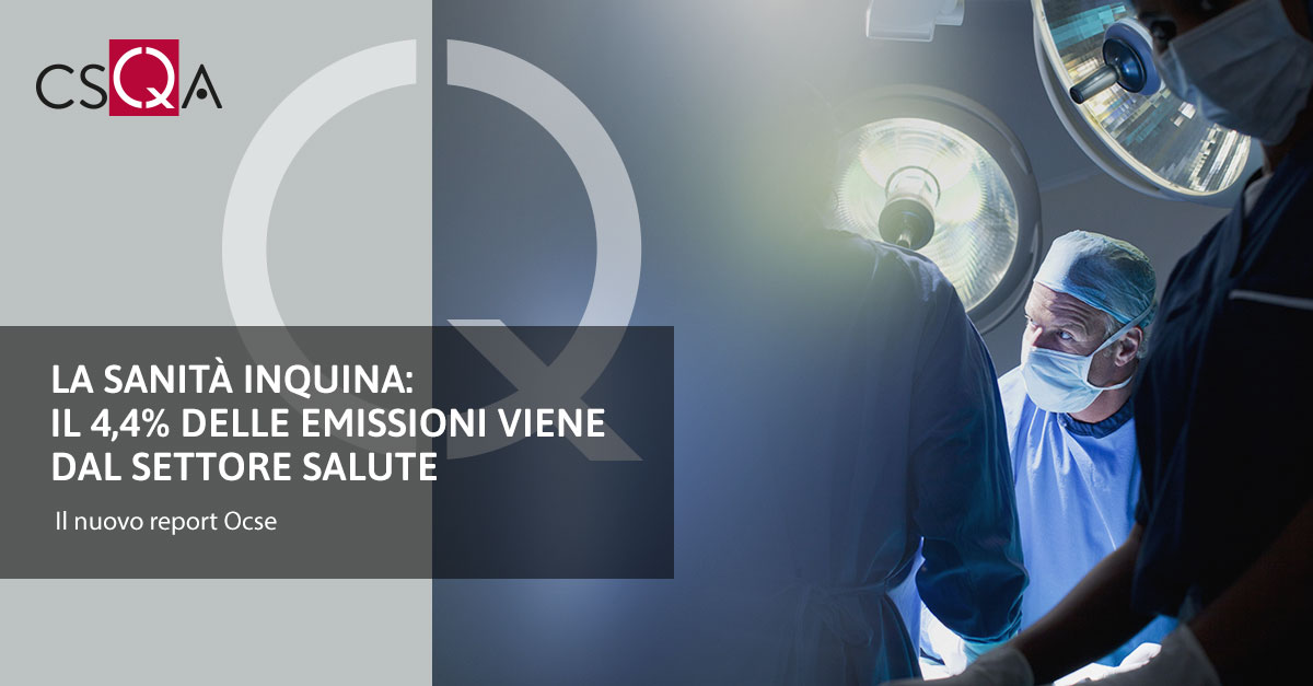 La sanità inquina: il 4,4% delle emissioni viene dal settore salute