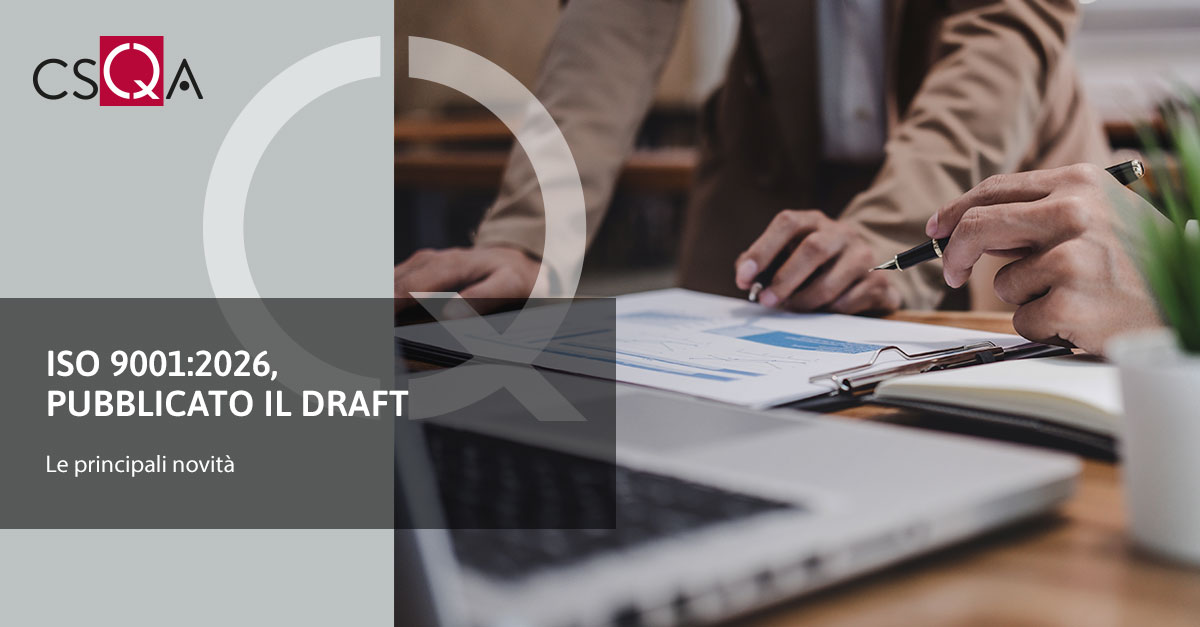 ISO 9001:2026, pubblicato il Draft