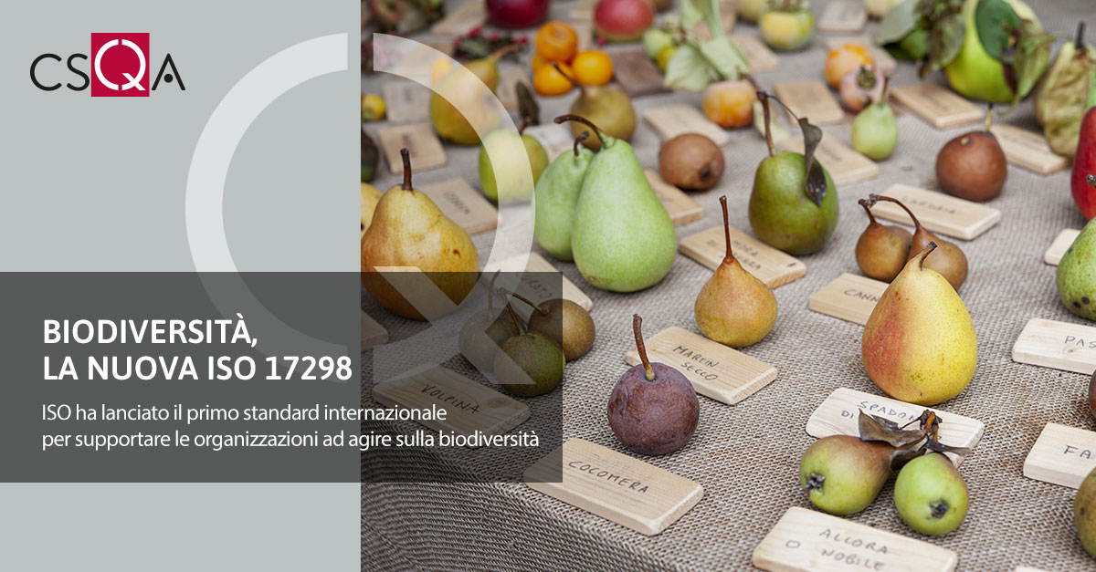 Biodiversità, la nuova ISO 17298
