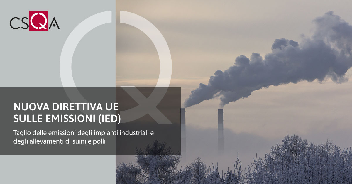 Nuova Direttiva UE sulle emissioni (IED)