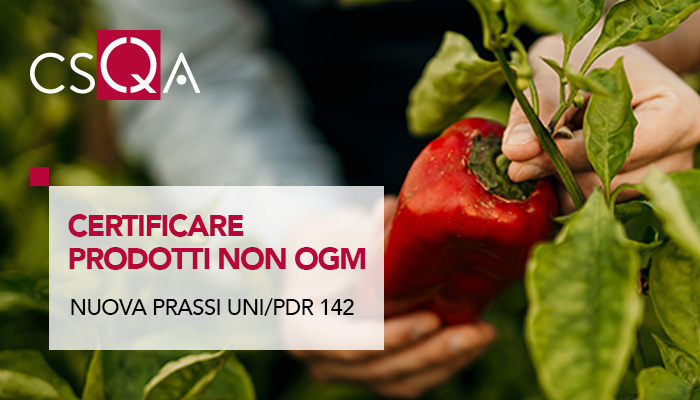 Certification of NON-GMO products: the new UNI/PdR 142
