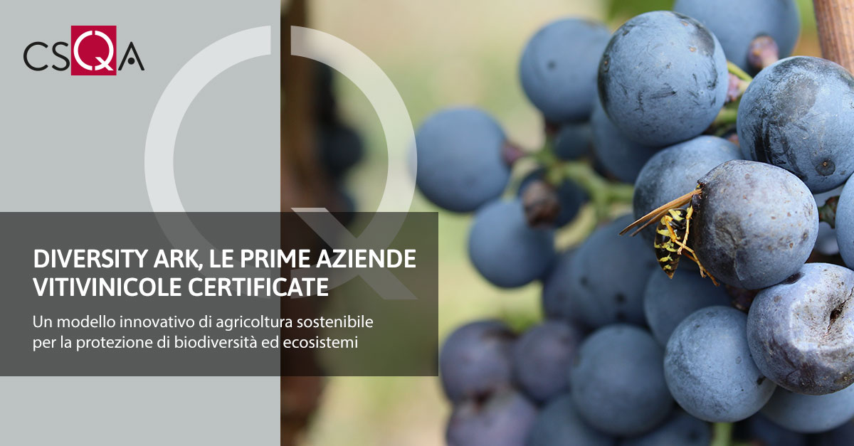 Diversity Ark, le prime aziende vitivinicole certificate