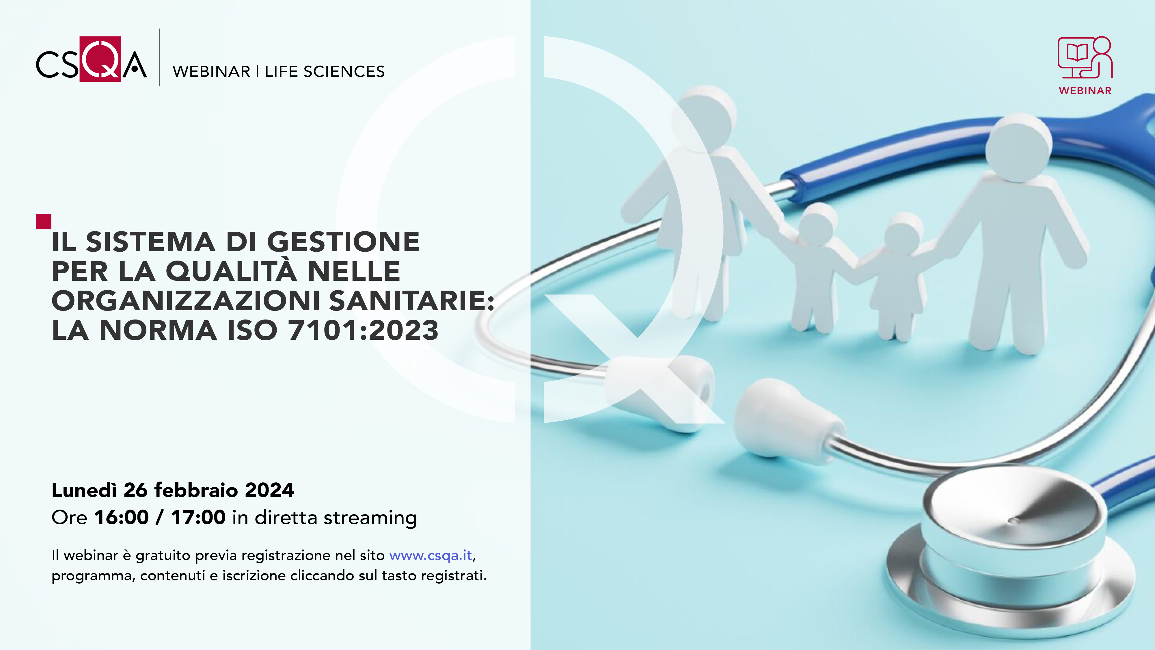 IL SISTEMA DI GESTIONE PER LA QUALITÀ NELLE ORGANIZZAZIONI SANITARIE: ISO 7101:23_Img