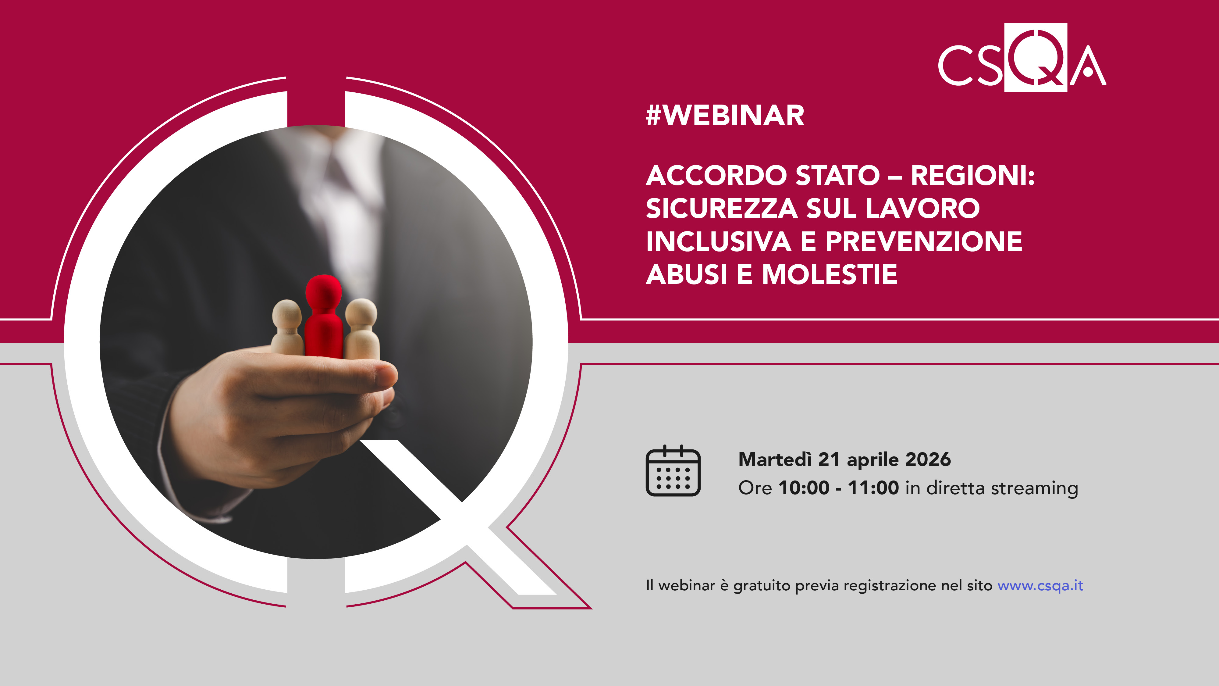 ACCORDO STATO – REGIONI: SICUREZZA SUL LAVORO INCLUSIVA E PREVENZIONE ABUSI E MOLESTIE_Img
